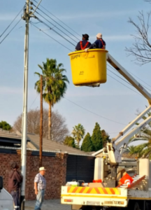 Repair and maintenance of street lights and high mast light at Ikageng local stage